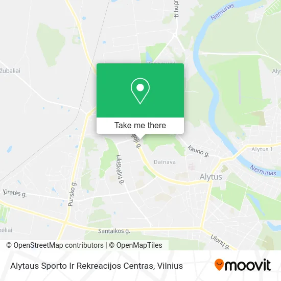 Карта Alytaus Sporto Ir Rekreacijos Centras