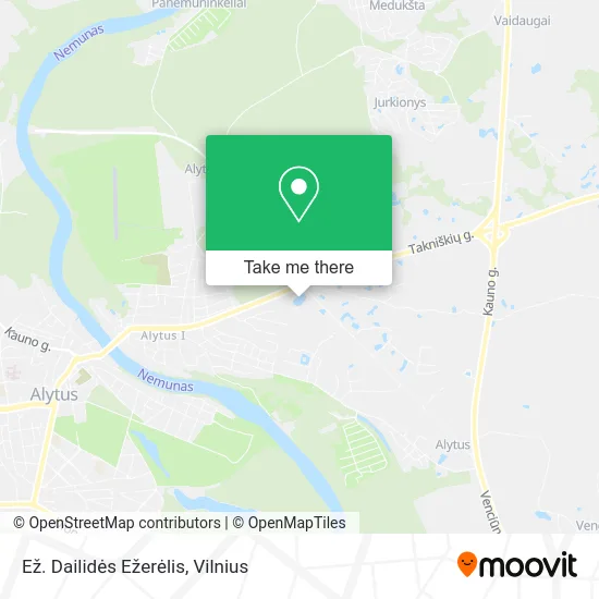 Карта Ež. Dailidės Ežerėlis