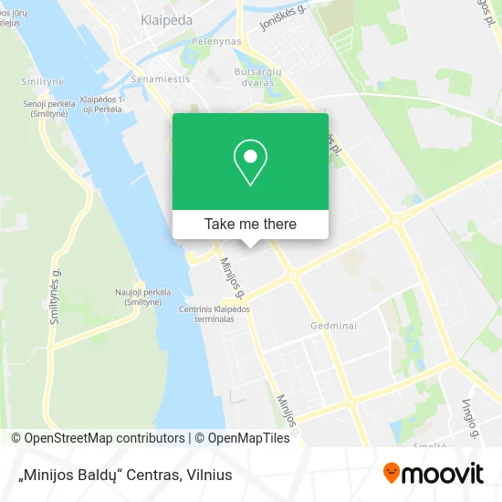 Карта „Minijos Baldų“ Centras