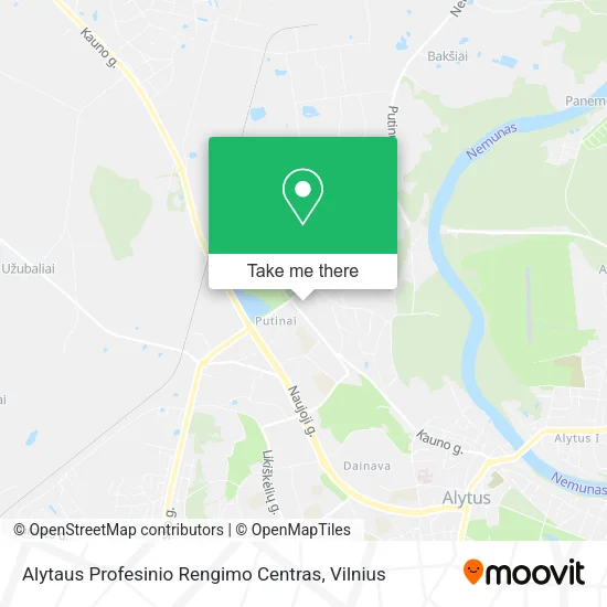 Карта Alytaus Profesinio Rengimo Centras