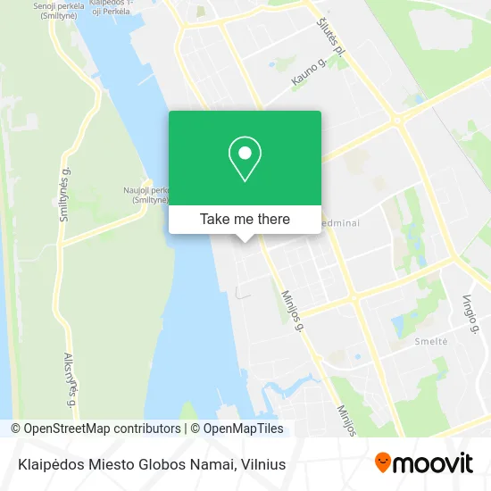 Карта Klaipėdos Miesto Globos Namai