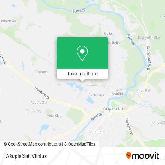 Карта Ažupiečiai
