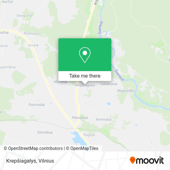 Карта Krepšiagalys