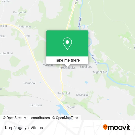 Карта Krepšiagalys