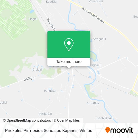 Карта Priekulės Pirmosios Senosios Kapinės