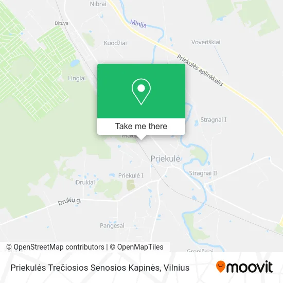 Карта Priekulės Trečiosios Senosios Kapinės