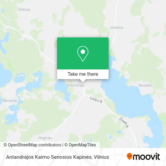 Карта Antandrajos Kaimo Senosios Kapinės