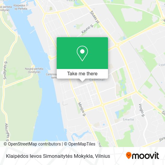 Карта Klaipėdos Ievos Simonaitytės Mokykla