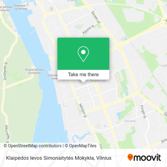 Карта Klaipėdos Ievos Simonaitytės Mokykla