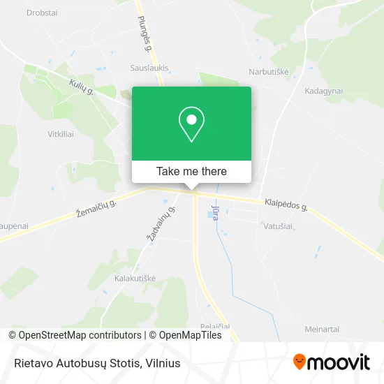 Rietavo Autobusų Stotis map