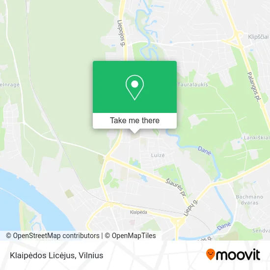 Карта Klaipėdos Licėjus