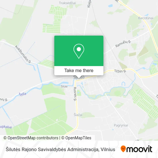 Карта Šilutės Rajono Savivaldybės Administracija