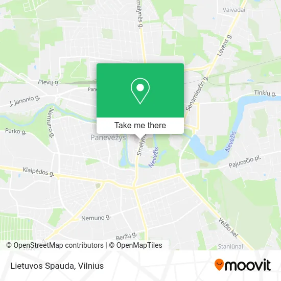 Карта Lietuvos Spauda