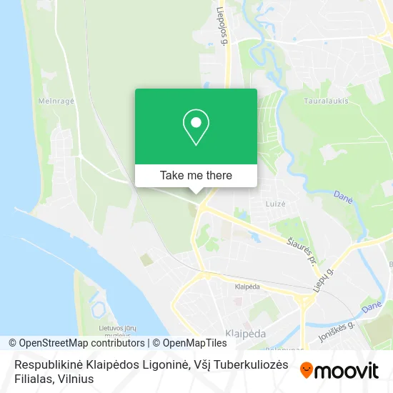 Карта Respublikinė Klaipėdos Ligoninė, Všį Tuberkuliozės Filialas