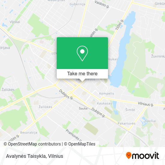 Карта Avalynės Taisykla