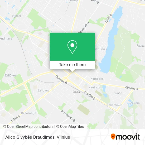 Карта Alico Givybės Draudimas