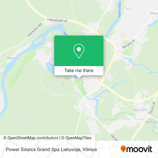 Карта Power Source Grand Spa Lietuvoje