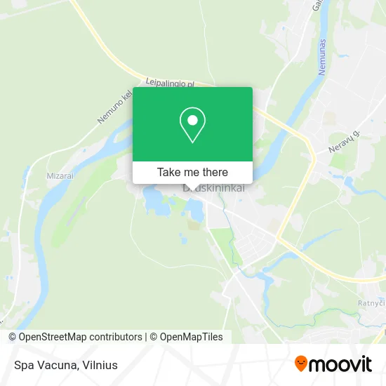 Карта Spa Vacuna