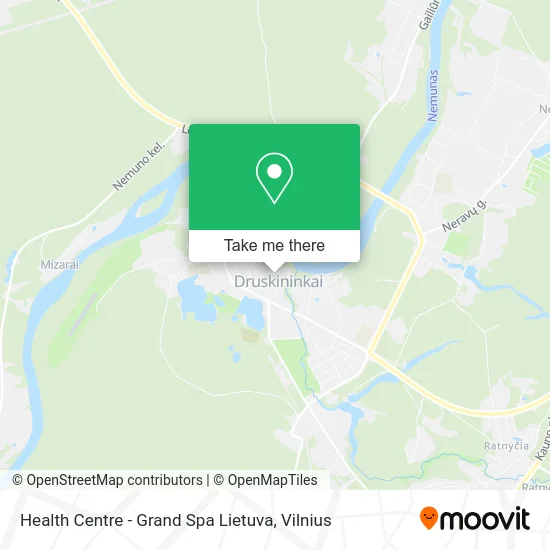 Карта Health Centre - Grand Spa Lietuva