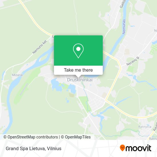 Карта Grand Spa Lietuva