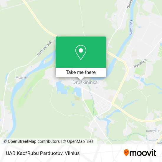 Карта UAB Kac*Rubu Parduotuv
