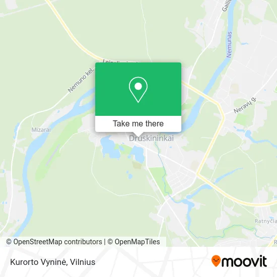 Карта Kurorto Vyninė