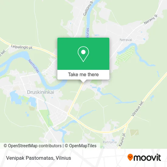 Карта Venipak Pastomatas