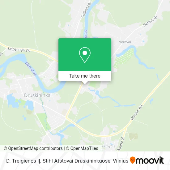 Карта D. Treigienės IĮ, Stihl Atstovai Druskininkuose