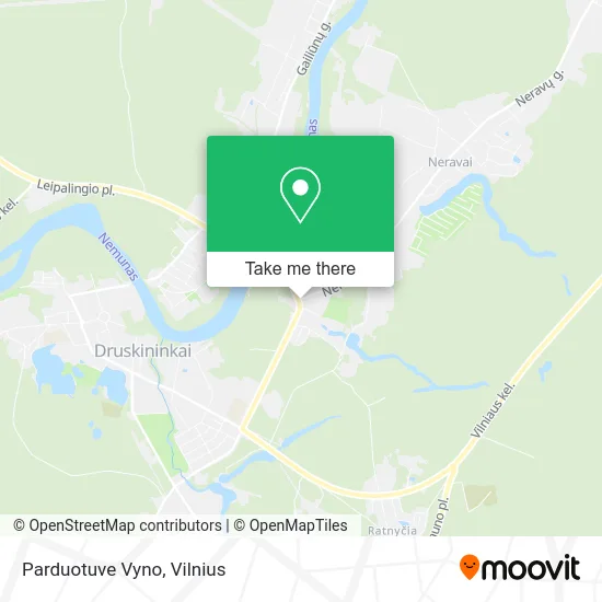 Parduotuve Vyno map