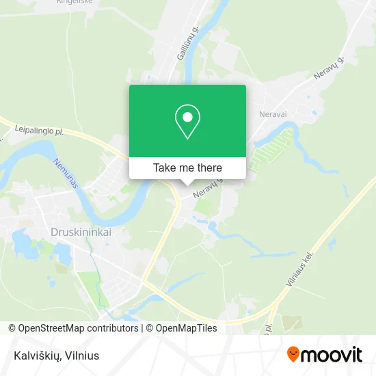 Карта Kalviškių