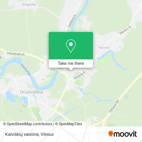 Карта Kalviškių vaistinė