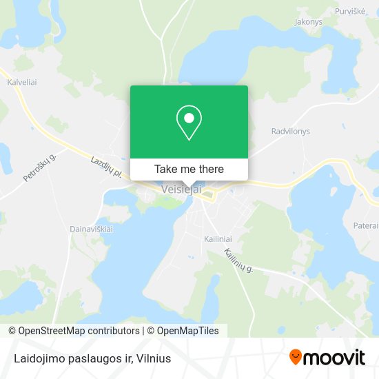 Карта Laidojimo paslaugos ir