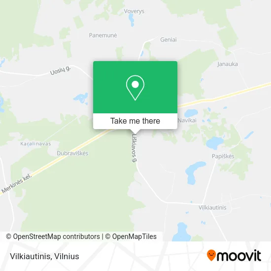 Карта Vilkiautinis