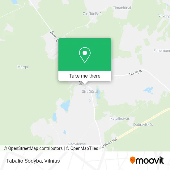 Карта Tabalio Sodyba