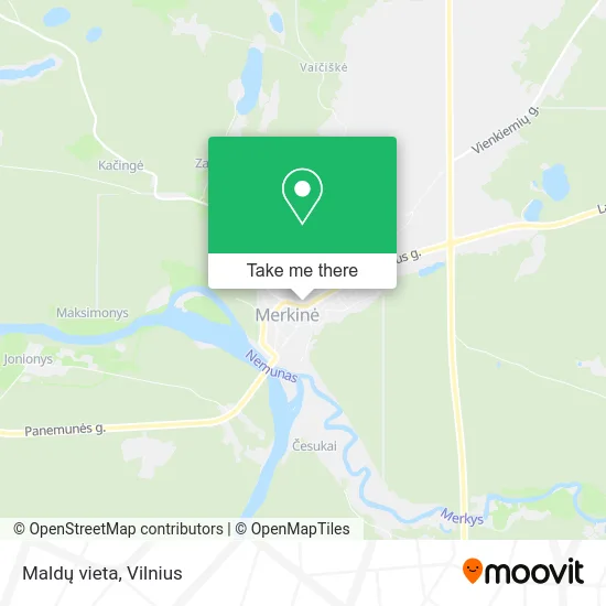 Карта Maldų vieta