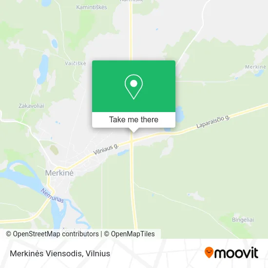 Карта Merkinės Viensodis