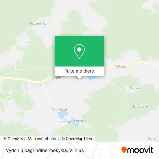 Карта Vydenių pagrindinė mokykla