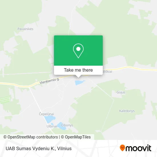 Карта UAB Sumas Vydeniu K.