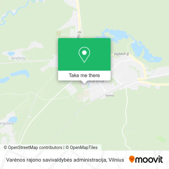 Карта Varėnos rajono savivaldybės administracija