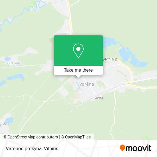 Карта Varėnos prekyba