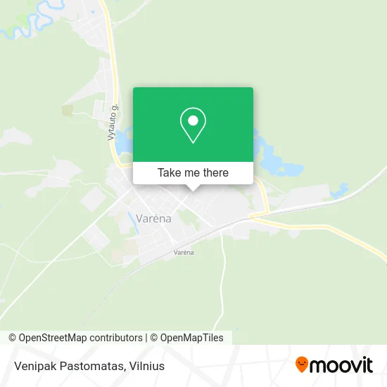 Карта Venipak Pastomatas