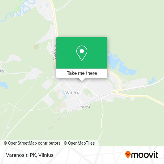 Карта Varėnos r. PK