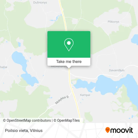 Карта Poilsio vieta