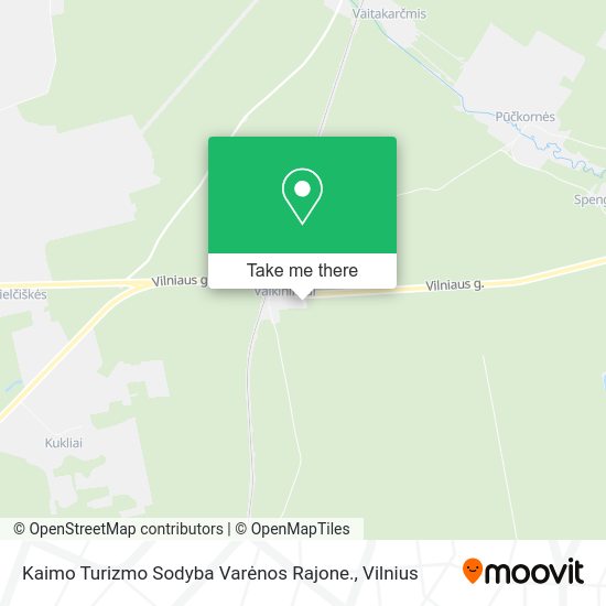 Карта Kaimo Turizmo Sodyba Varėnos Rajone.