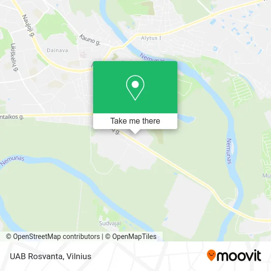 Карта UAB Rosvanta