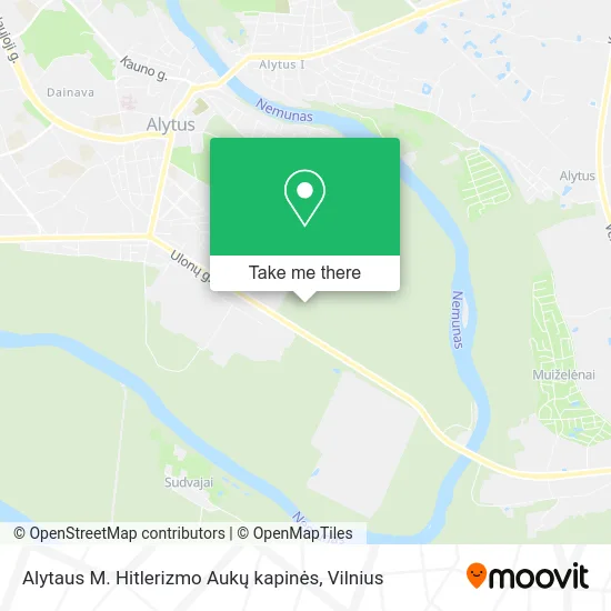 Карта Alytaus M. Hitlerizmo Aukų kapinės