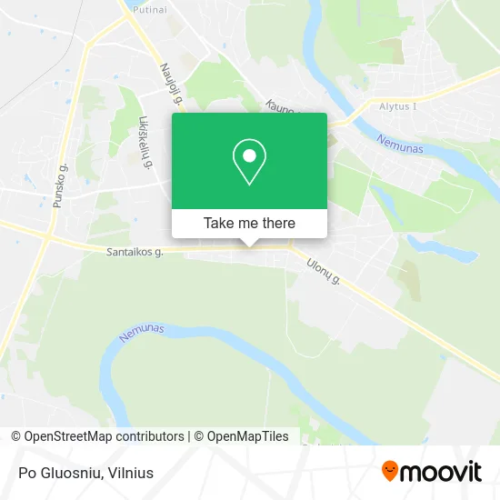 Карта Po Gluosniu