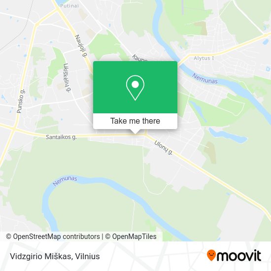 Карта Vidzgirio Miškas