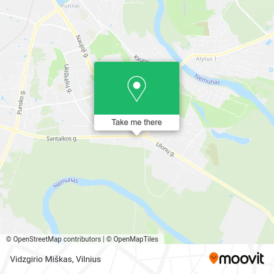 Карта Vidzgirio Miškas