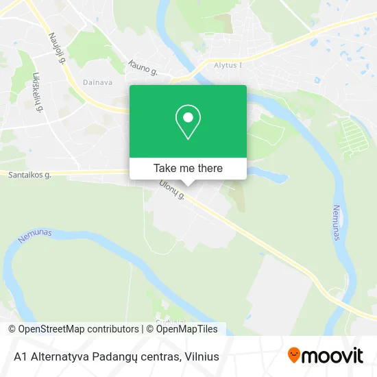 Карта A1 Alternatyva Padangų centras